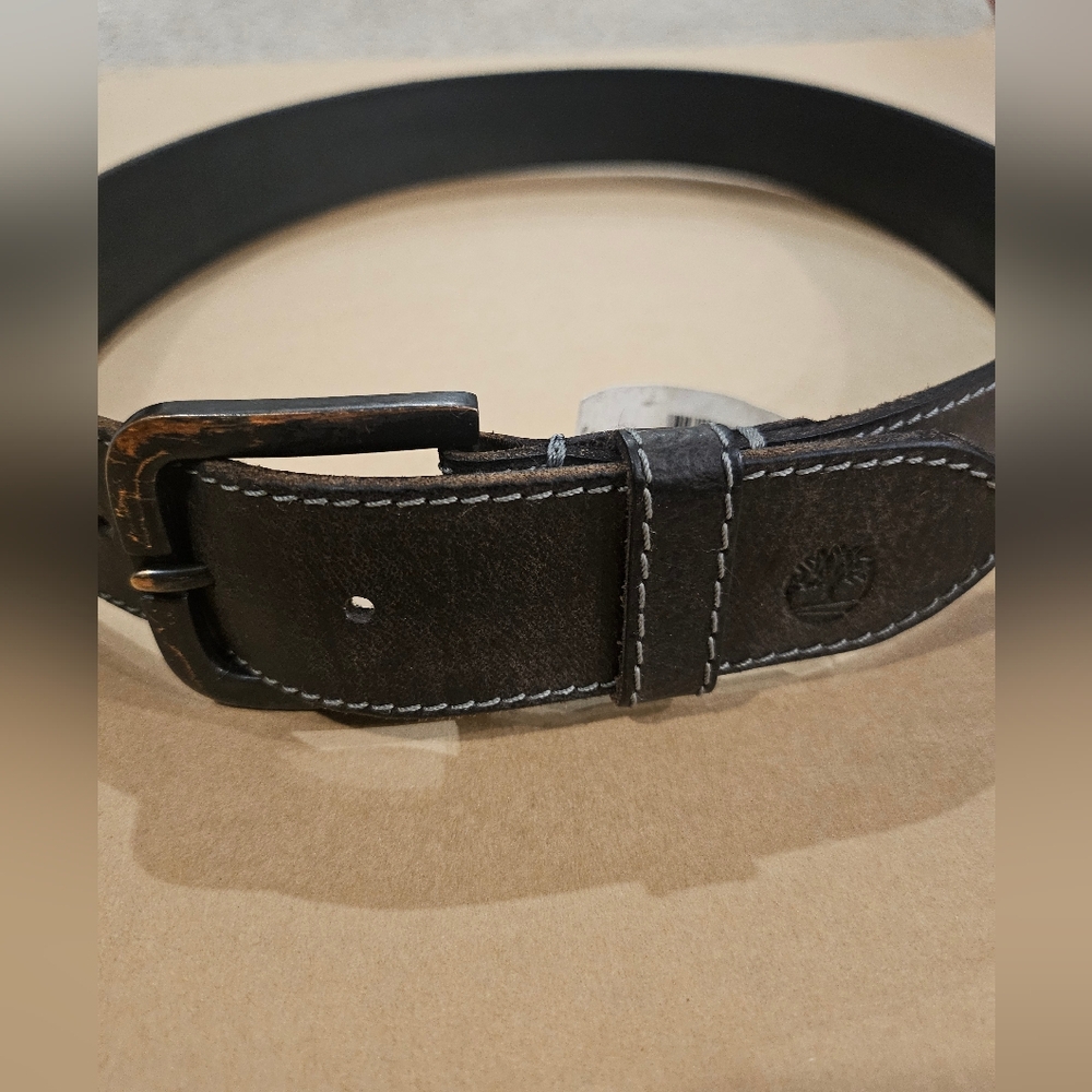 Timberland Dark Brown Leather Belt